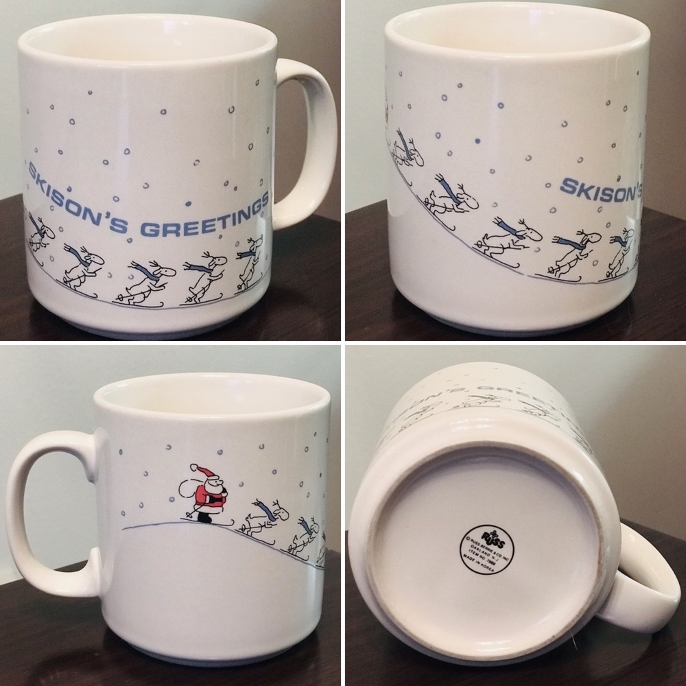 Russ SKISON’S GREETINGS Ceramic Christmas Mug